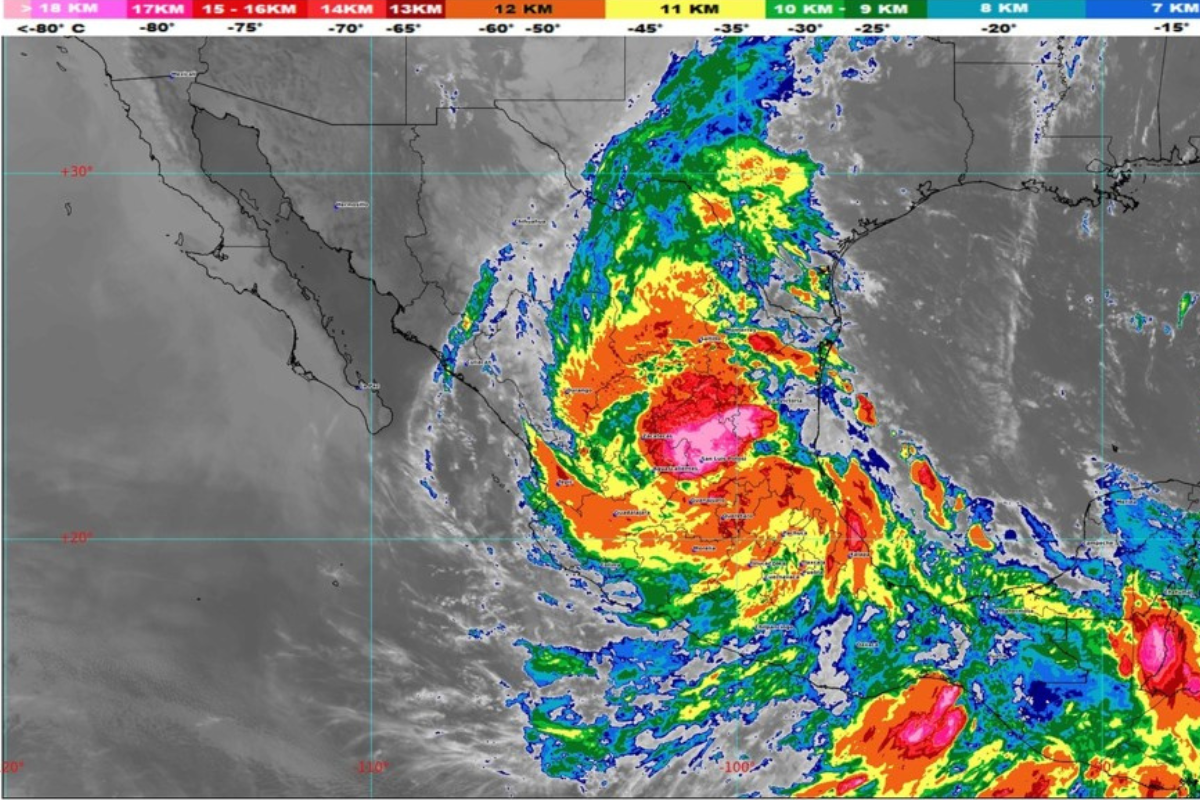 La tormenta tropical “Alberto” seguirá su paso por varios estados de la República. Foto: Conagua