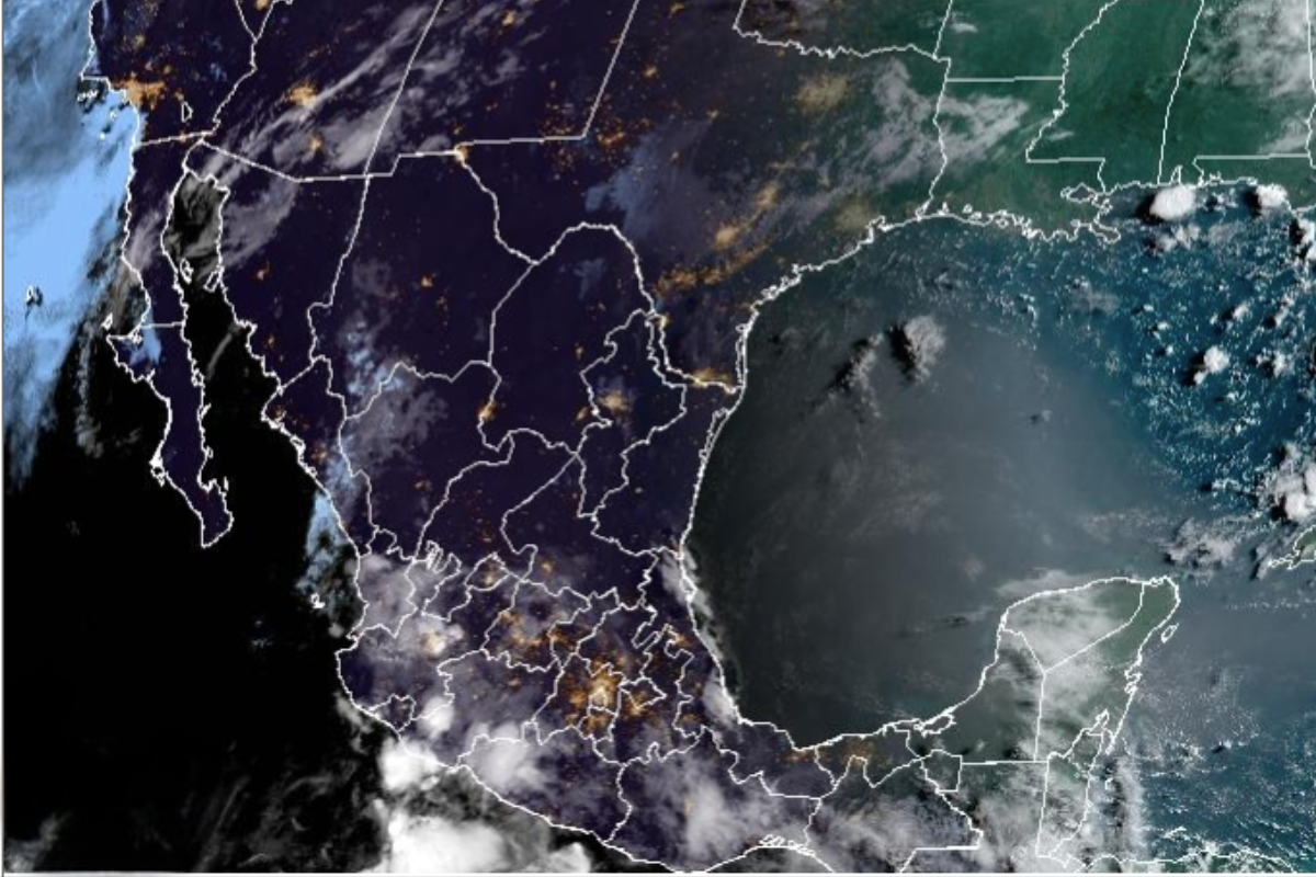 Vista del territorio nacional mexicano. Captura de pantalla / CIRA/NOAA