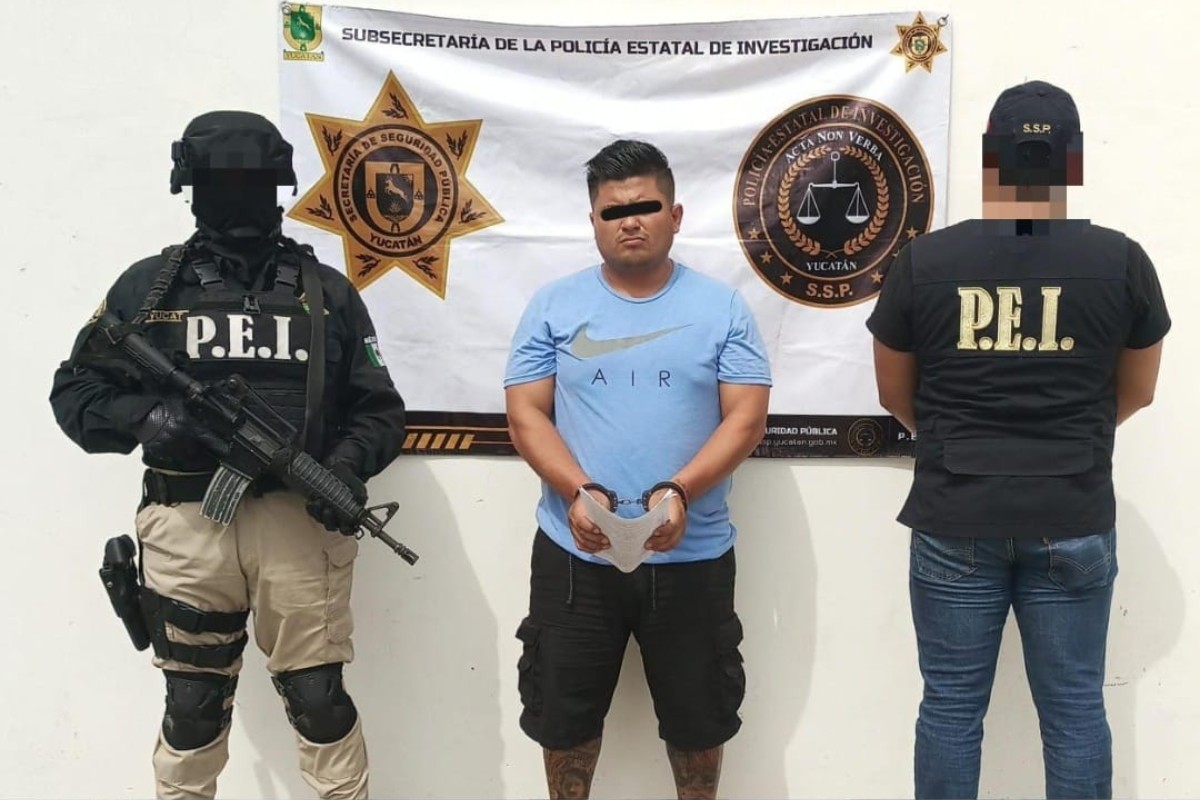 El 'Cancún' detenido por las autoridades yucatecas Foto: 'X'(Twitter) @sspyuc