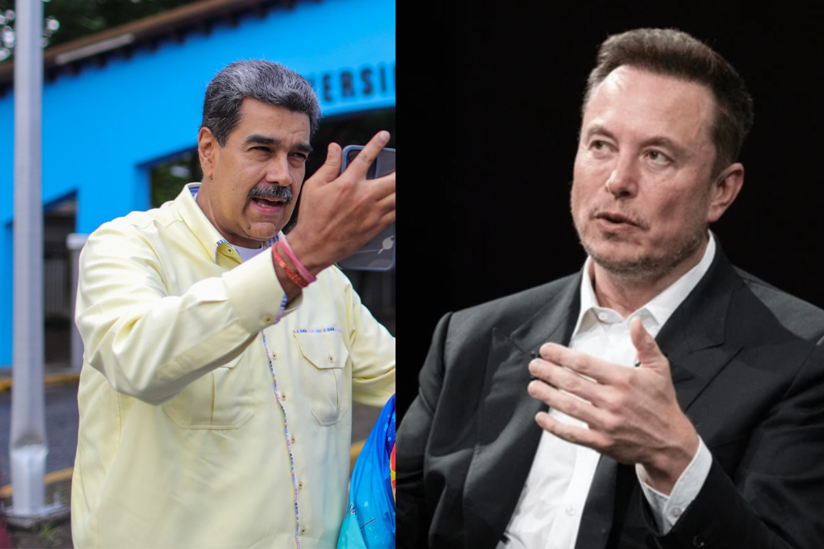 Retratos de Nicolás Maduro y Elon Musk. Foto: Especial