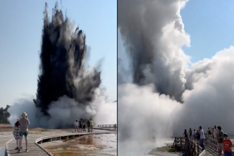 Geiser erupciona en Yellowstone: pánico y cierre temporal del parque / VIDEO