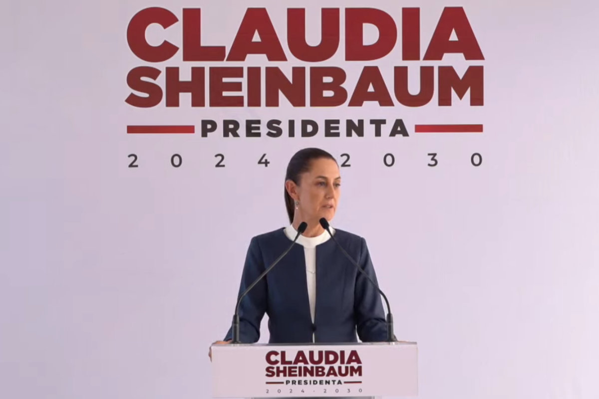 Claudia Sheinbaum en conferencia de prensa del 8 de julio de 2024. Captura de pantalla / YouTube