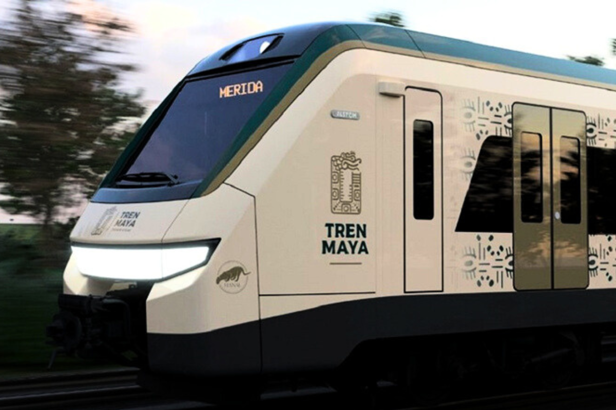 Vagón frontal del Tren Maya. Foto: Tren Maya