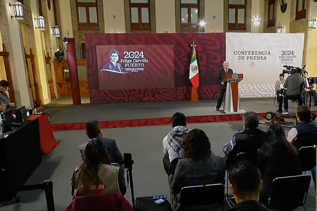 AMLO en conferencia de prensa del 12 de julio de 2024. Captura de pantalla / YouTube