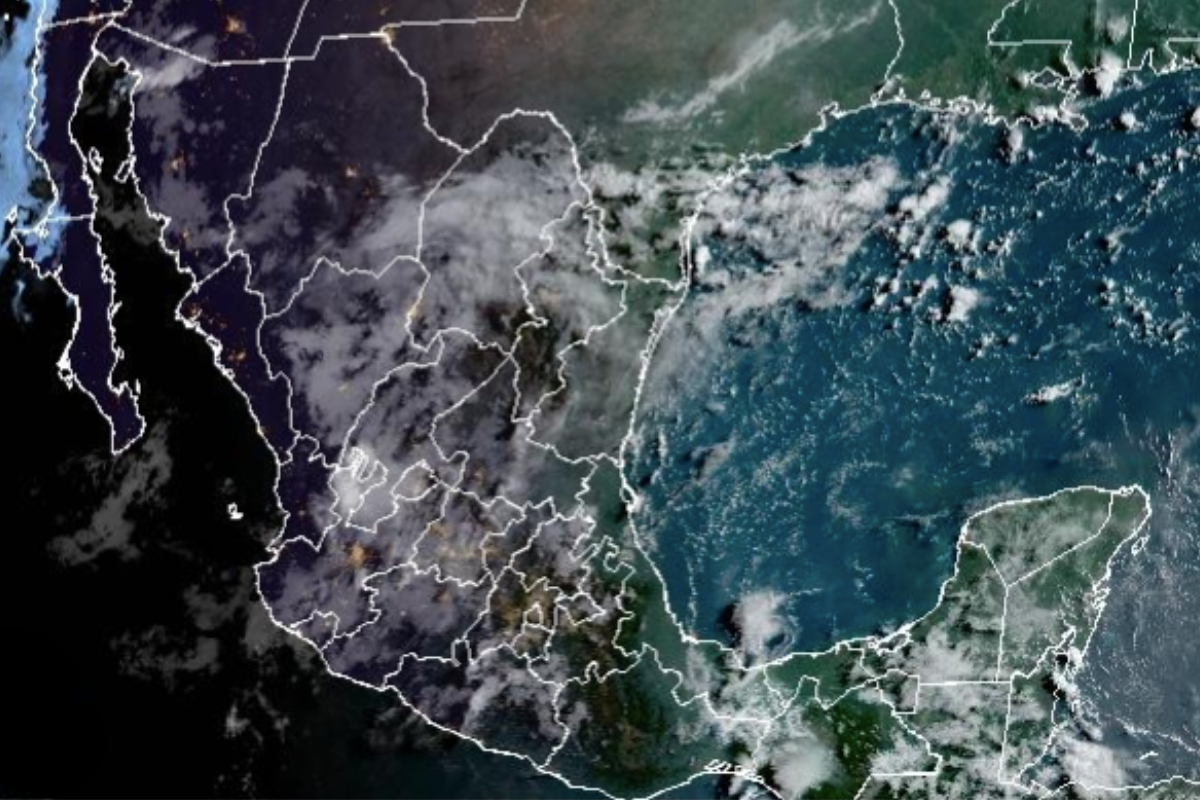 Vista satelital del territorio nacional de México. Captura de pantalla / CIRA/NOAA