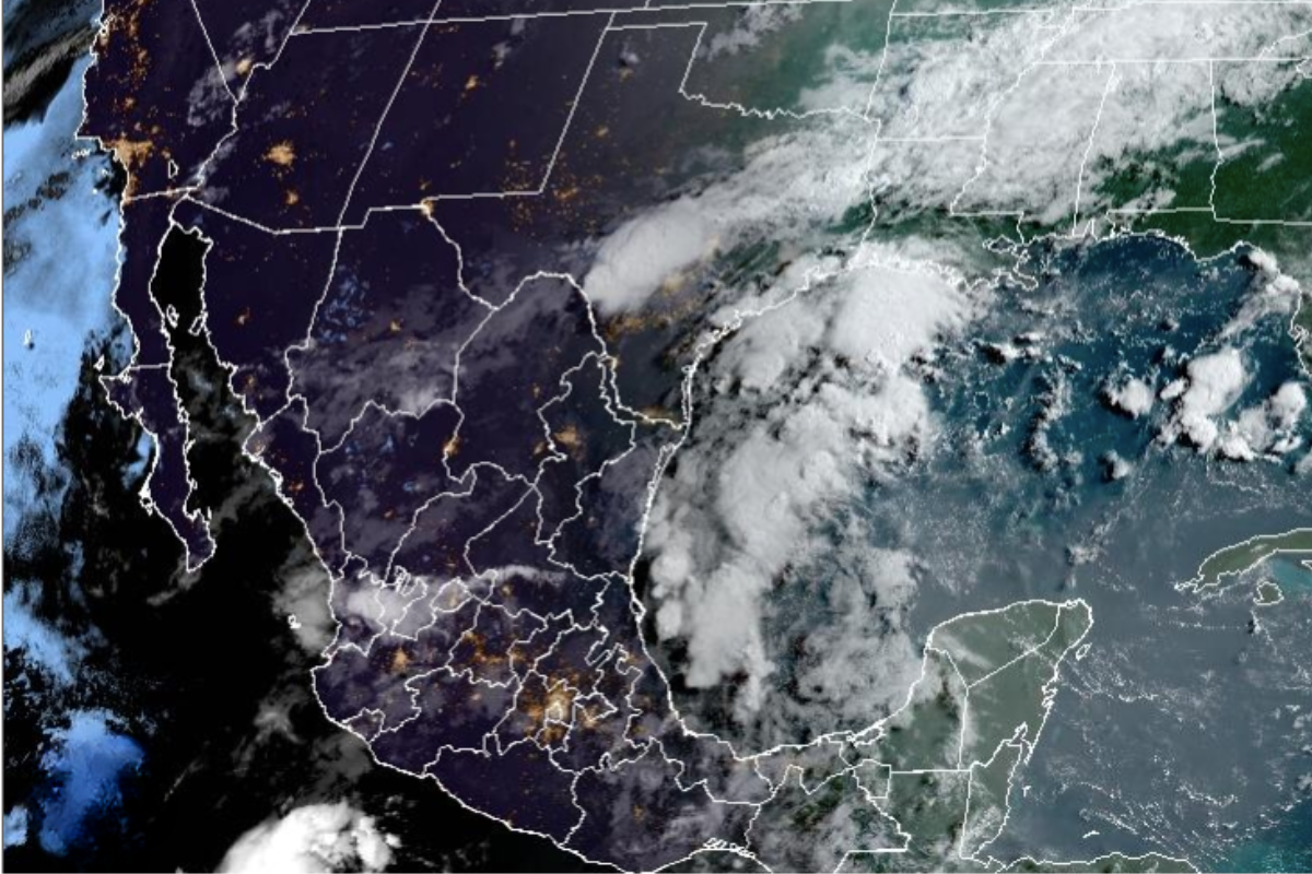 Vista satelital del territorio nacional mexicano. Captura de pantalla / CIRA/NOAA