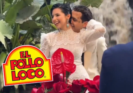 El Pollo Loco aprovecha la boda de Nodal y Aguilar con un divertido meme