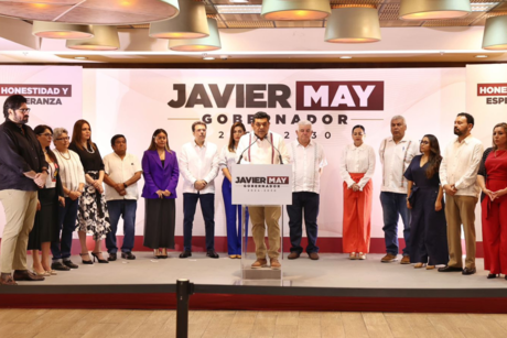 Presenta Javier May su gabinete para gobernar Tabasco
