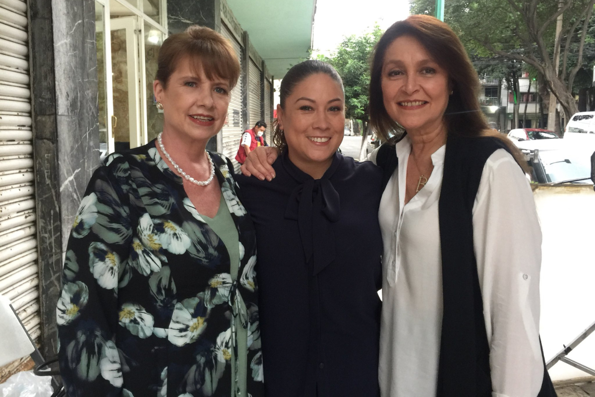 Renata del Castillo, Daniela Romo y Raquel Morell, Foto: 'X' (Twitter) @renidelcastillo