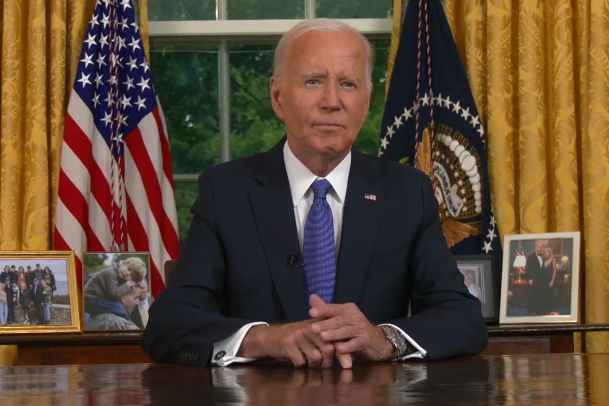 Joe Biden emitiendo discurso Foto: 'X'(Twitter) @POTUS