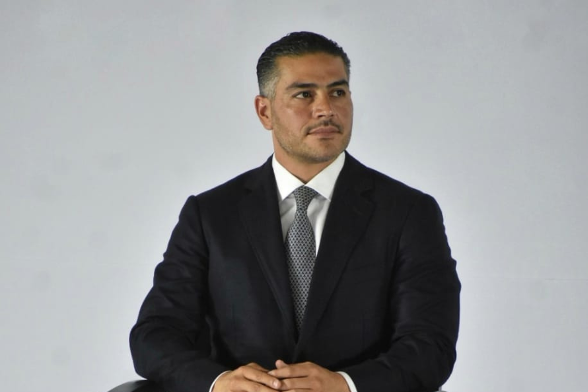 Omar García Harfuch en conferencia de prensa del 4 de julio de 2024. Foto: Enrique Pérez Huerta