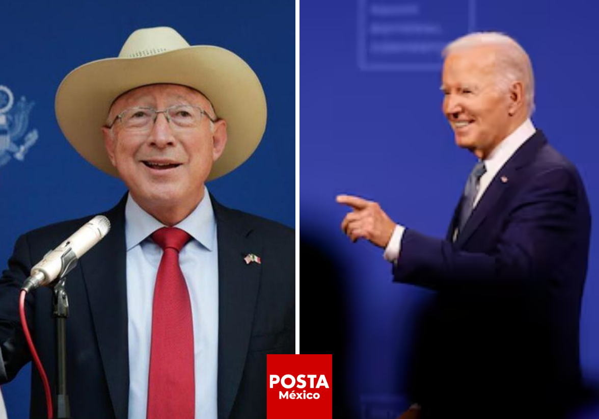 En una carta pública, el embajador Ken Salazar expresó su admiración por la valentía de Biden al retirarse de la contienda electoral, destacando su trayectoria. Foto: Agencias