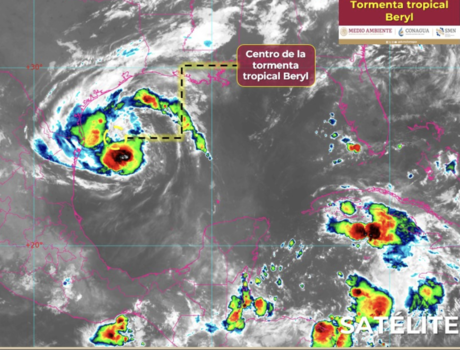 Tormenta 'Beryl' podría convertirse en huracán categoría 1