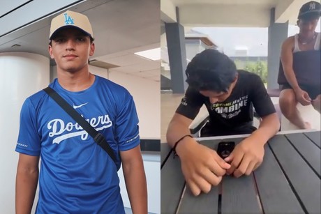 Ezequiel Rivera firma con Los Dodgers y le avisa por teléfono a su madre