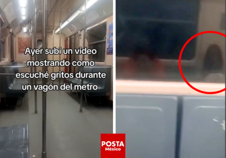 Graban inquietantes gritos y una figura extraña en el metro de la CDMX