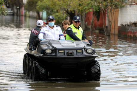 Avanzan trabajos de limpieza en Chalco tras inundaciones y fuertes lluvias