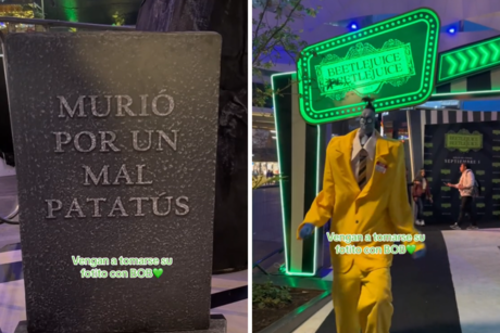 Aquí te puedes tomar fotos con los personajes de Beetlejuice 2 en México