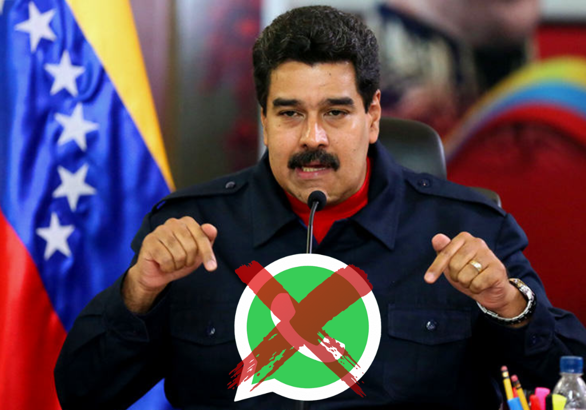 Maduro anunció que eliminará WhatsApp de su teléfono, acusando a la aplicación de ser utilizada para amenazas contra Venezuela. Invita a sus seguidores a usar Telegram y WeChat. Foto: Especial