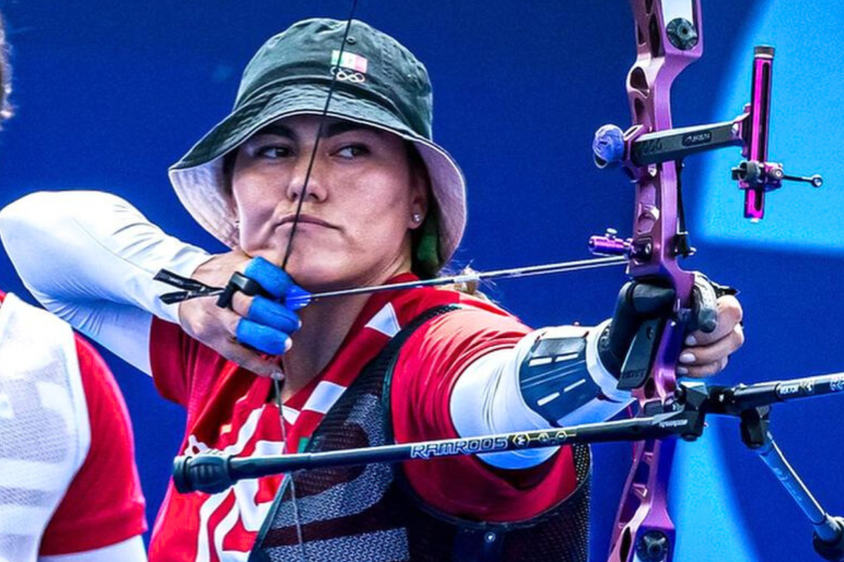 Alejandra Valencia durante la prueba de París 2024 donde ganó la medalla de bronce. Foto: Instagram / (@micozito)