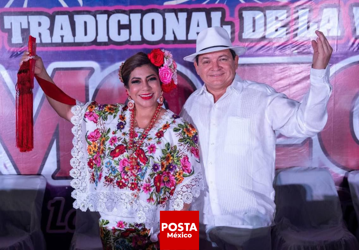 Joaquín Díaz Mena dio inicio a las festividades de la Feria de Temozón 2024, participando en la tradicional vaquería y reafirmando su compromiso con las tradiciones y el desarrollo de Yucatán. Foto: Patricia Euan / POSTA