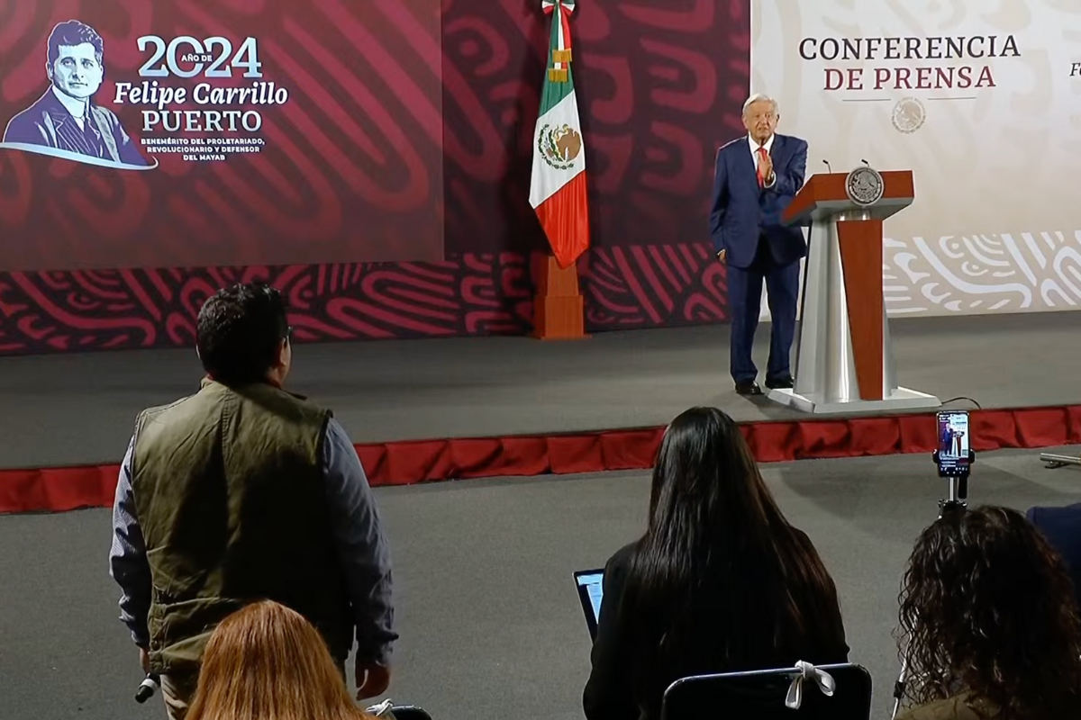 AMLO en conferencia de prensa del 14 de agosto de 2024. Captura de pantalla / YouTube