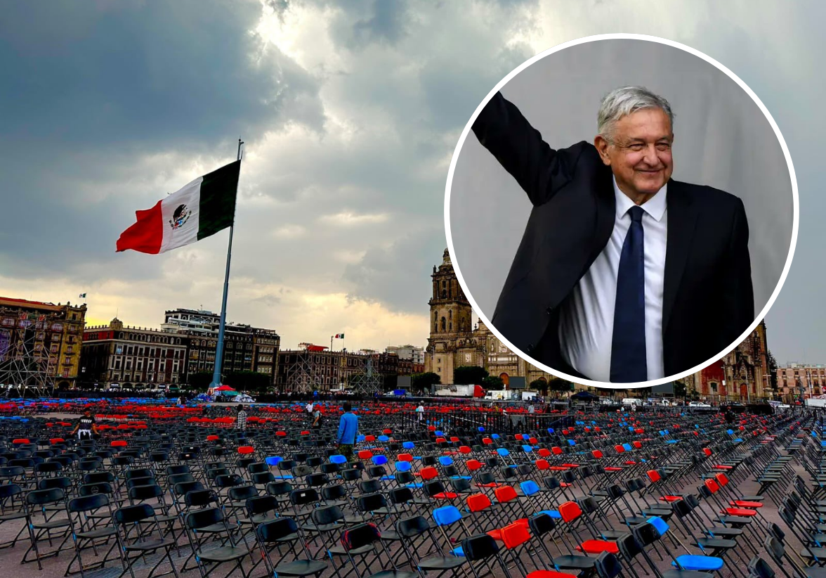 López Obrador presentará su último Informe de Gobierno en un Zócalo abarrotado de seguidores. El evento refleja el respaldo popular que ha mantenido durante su mandato y la expectativa que genera su despedida. Foto: Redes