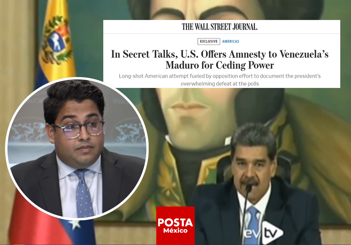 Estados Unidos niega haber ofrecido una amnistía a Nicolás Maduro para que deje la presidencia tras los cuestionados comicios en Venezuela, según el portavoz del Departamento de Estado, Vedant Patel. Foto: Especial