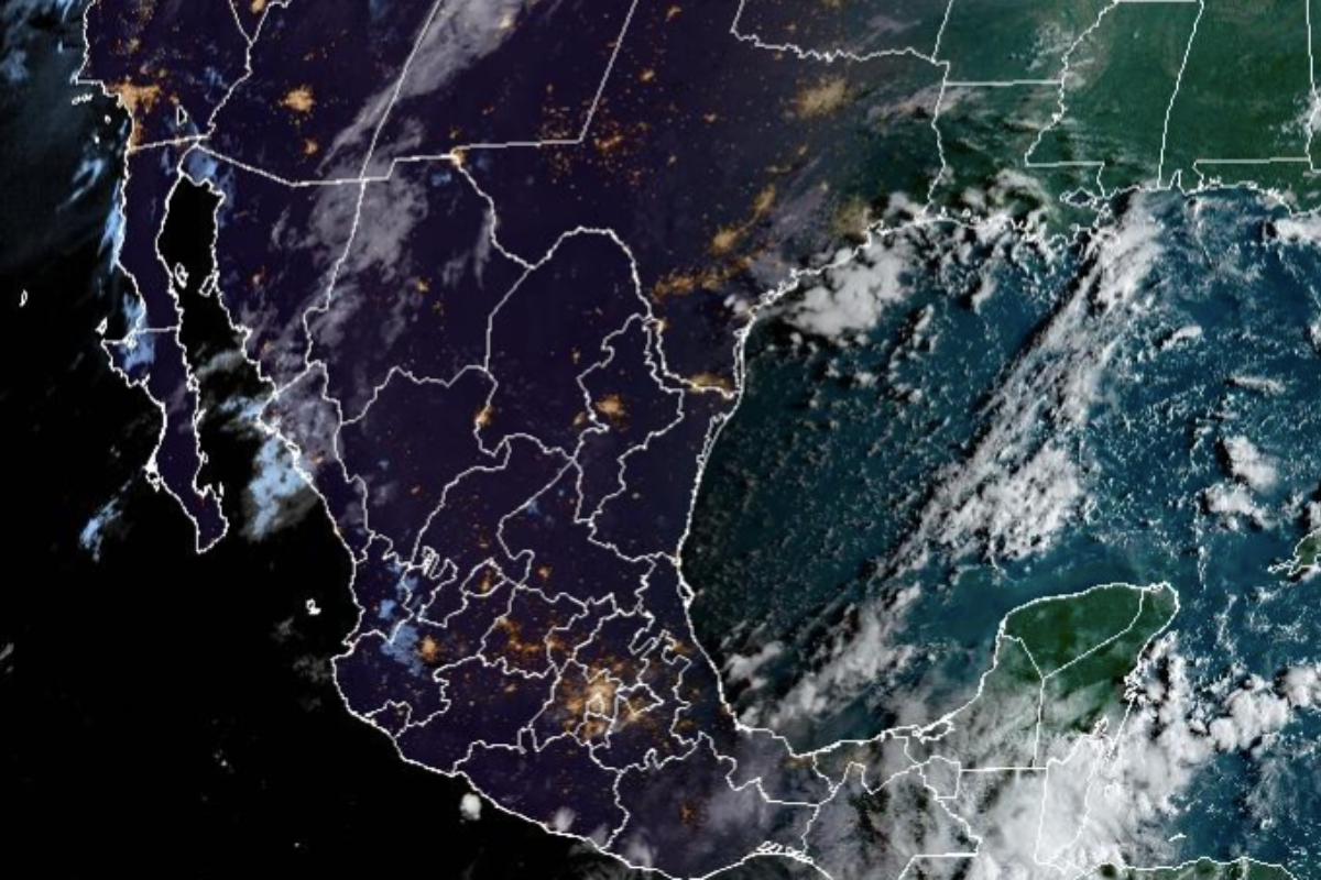 Vista satelital del territorio nacional mexicano. Captura de pantalla / CIRA/NOAA