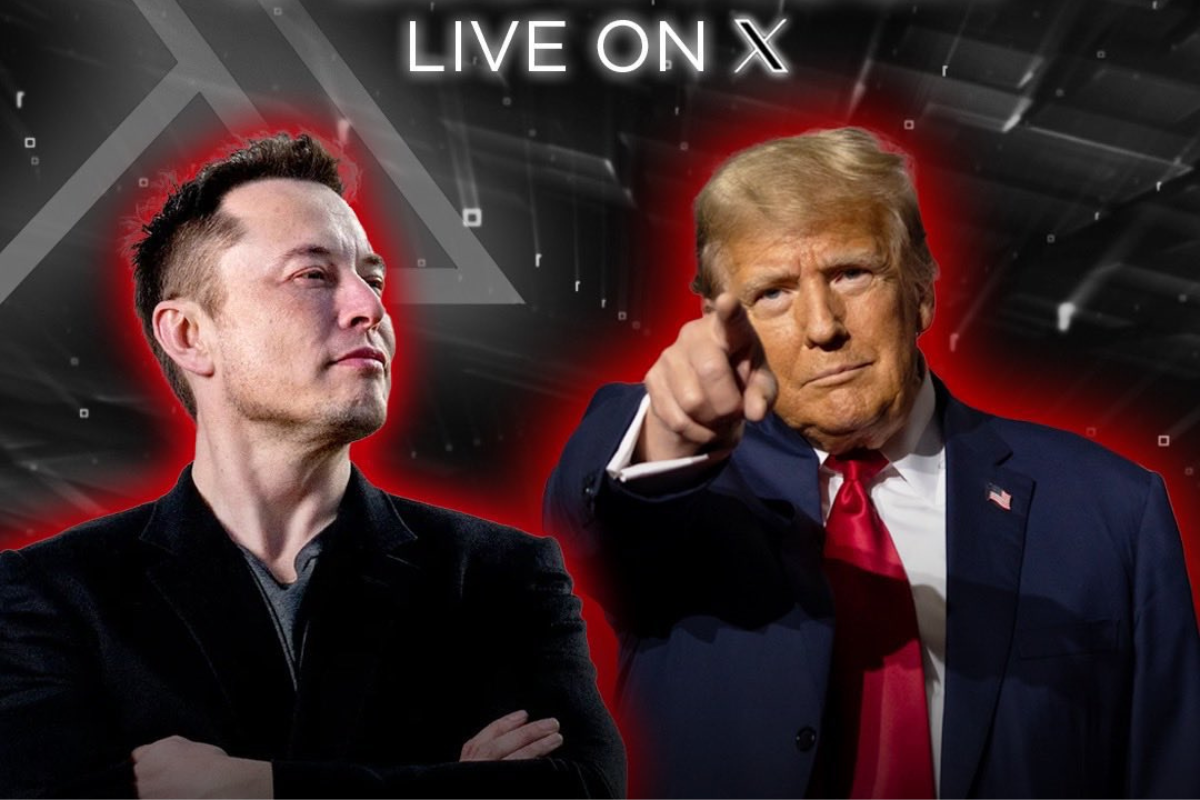 Imagen promocional de la charla entre Elon Musk y Donald Trump. Foto: X / (@realDonaldTrump)