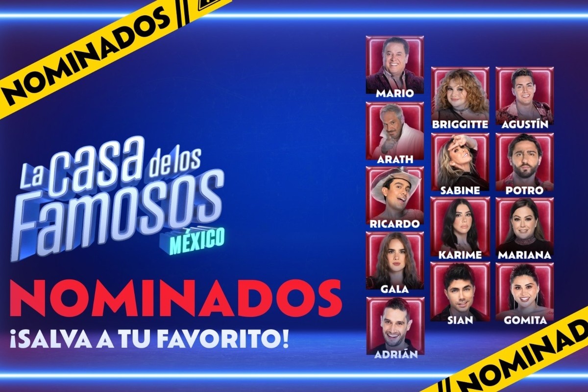 Nominados de La Casa de los Famosos Foto: 'X'(Twitter) @LaCasaFamososMx