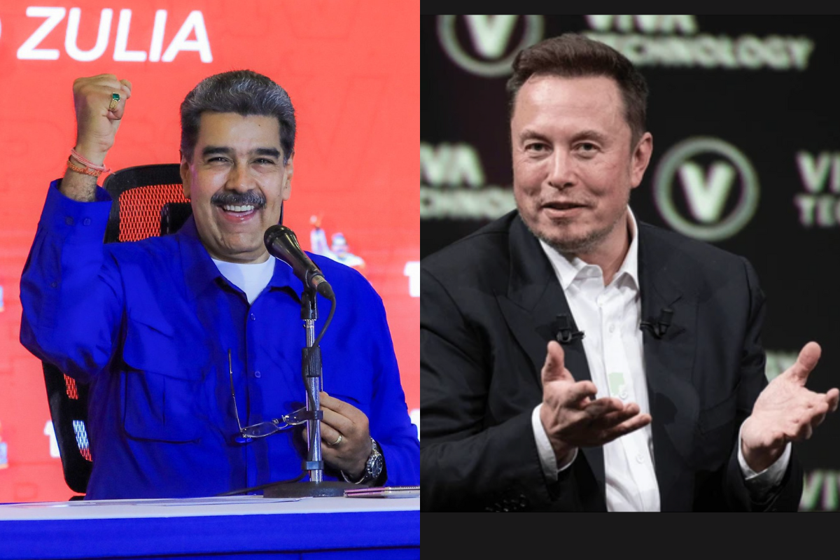 Retratos de Nicolás Maduro y Elon Musk. Foto: Especial