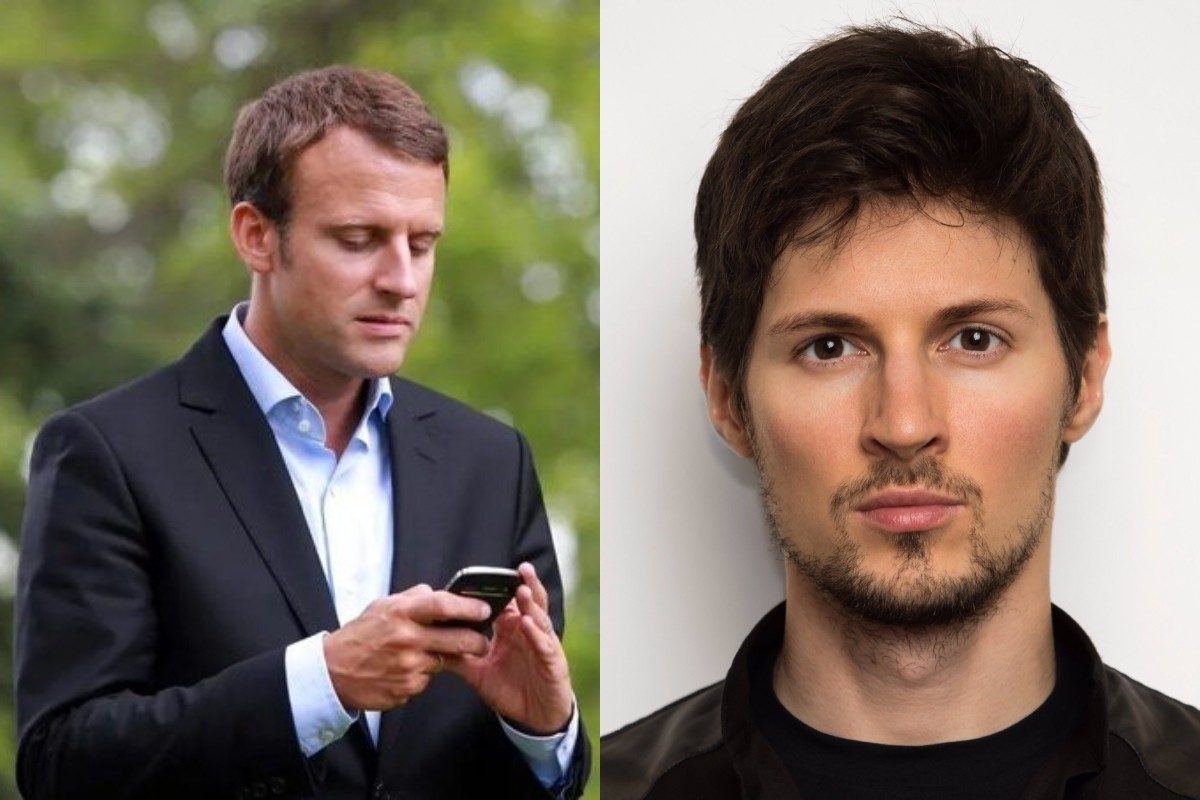 Emmanuel Macron/Pavel Durov Foto: Especial