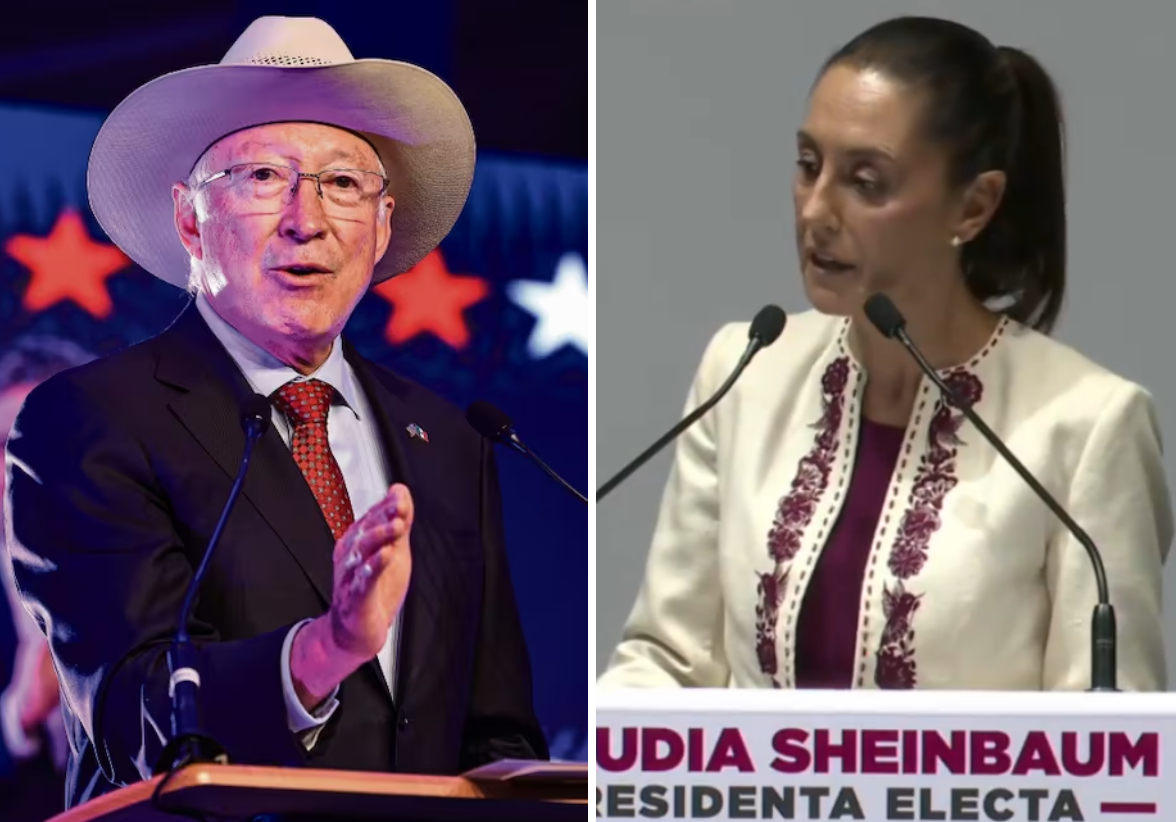 Claudia Sheinbaum responde a Ken Salazar y defiende la elección popular de jueces en México, destacando que es un sistema utilizado en muchos estados de Estados Unidos. Foto: Especial