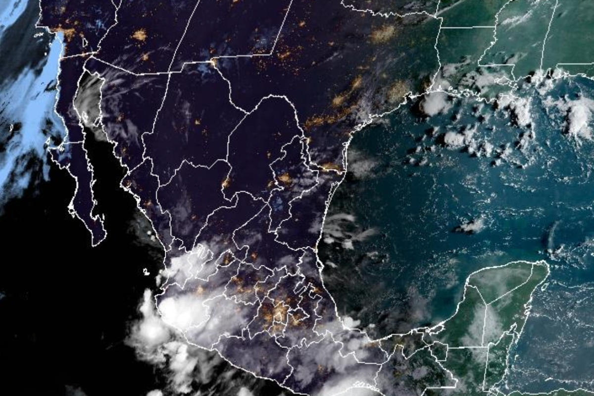 Vista satelital del territorio nacional de México. Captura de pantalla / CIRA/NOAA