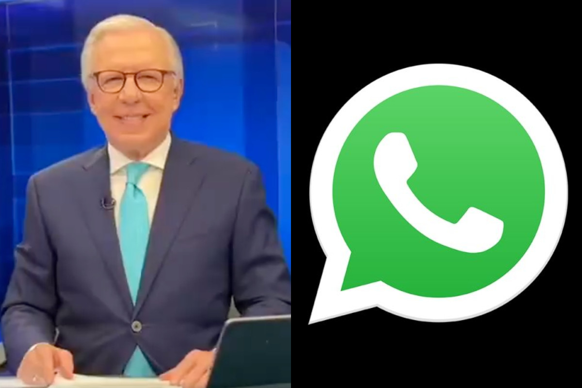 Joaquín López Dóriga en noticiero/Logo de WhatsApp Foto: Especial