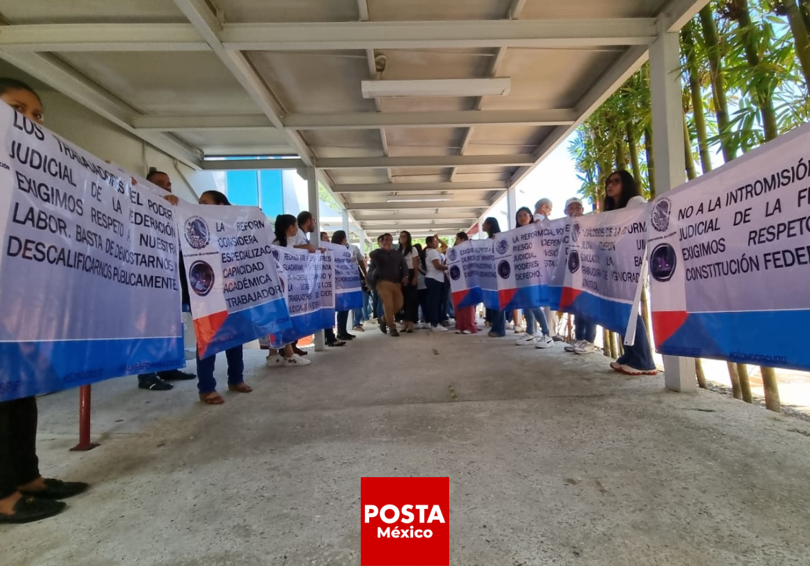 El Poder Judicial de Tabasco suspendió actividades y se unió al paro nacional en contra de la reforma impulsada por el Ejecutivo federal. Foto: Armando de la Rosa / POSTA