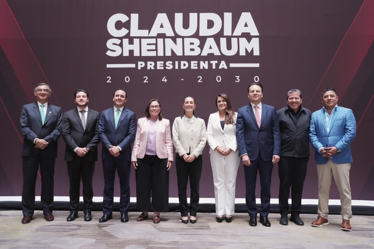 Claudia Sheinbaum junto a gobernadores de distintas entidades Foto: 'X'(Twitter) @Claudiashein