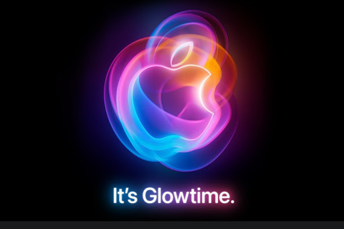 Logo de 'It's Glowtime' del Apple Event. Foto: Apple