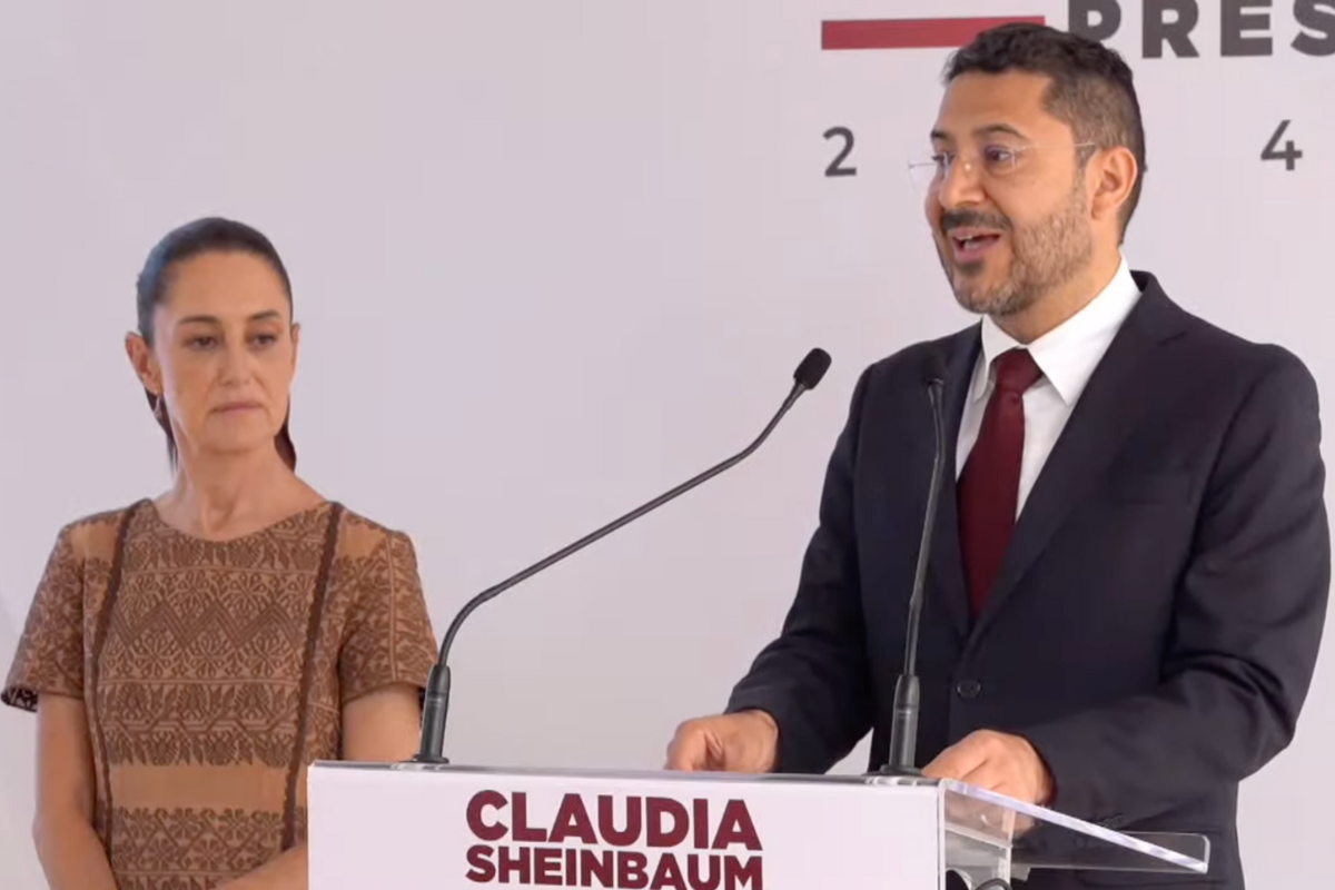 Claudia Sheinbaum y Martí Batres en conferencia de prensa del 21 de agosto de 2024. Captura de pantalla / YouTube