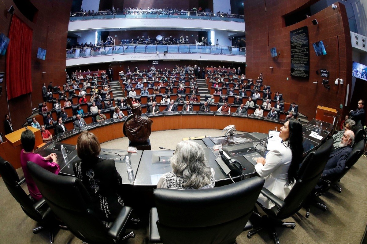 Sesión del Senado de la República Foto: 'X'(Twitter) @senadomexicano