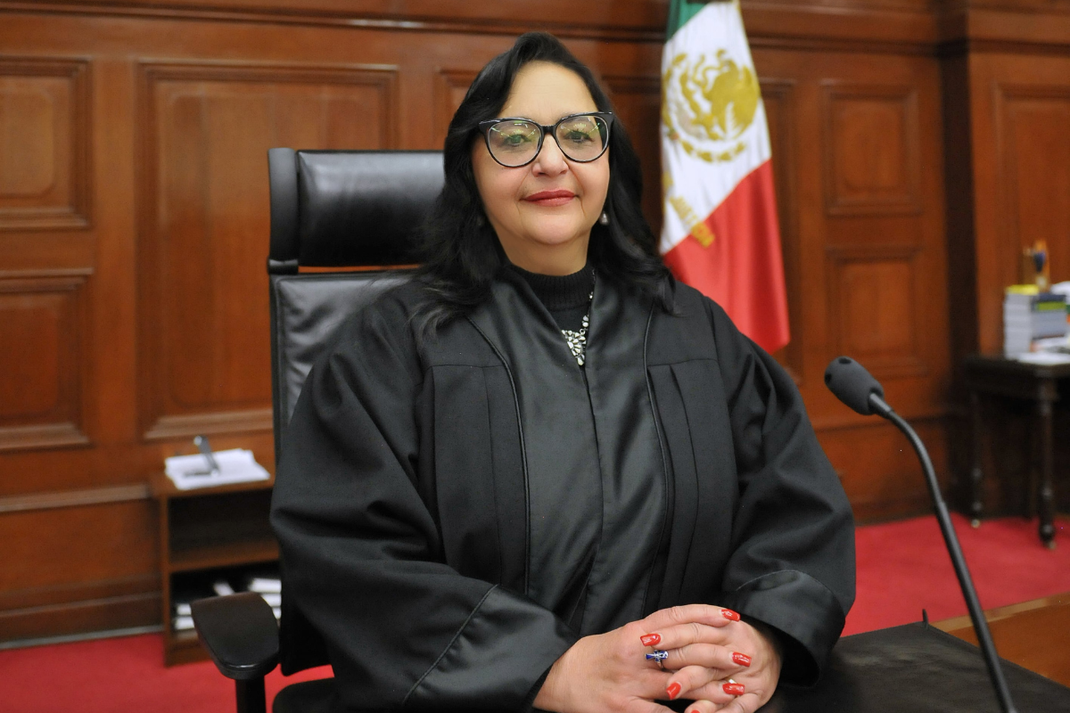 Retrato de la ministra presidenta de la SCJN, Norma Piña. Foto: Senado de la República