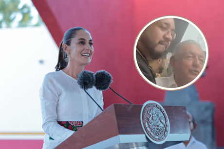 Manifestantes reclaman a Claudia Sheinbaum, se cuelan en elevador de hotel