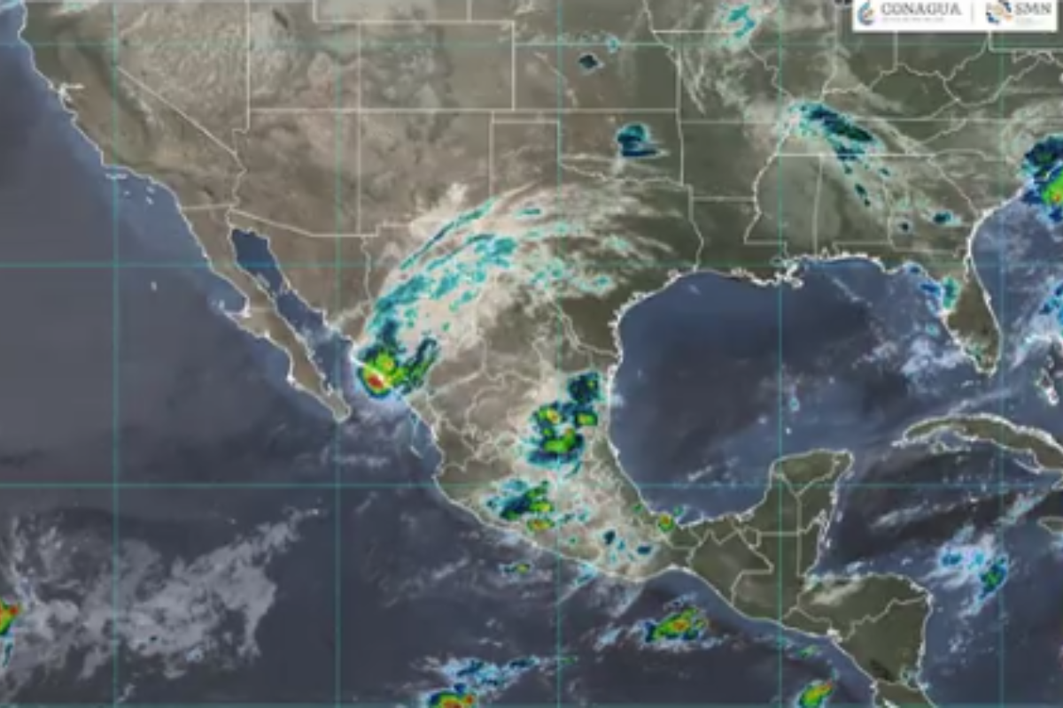 Tormenta tropical Ileana. Créditos: X @conagua_clima.