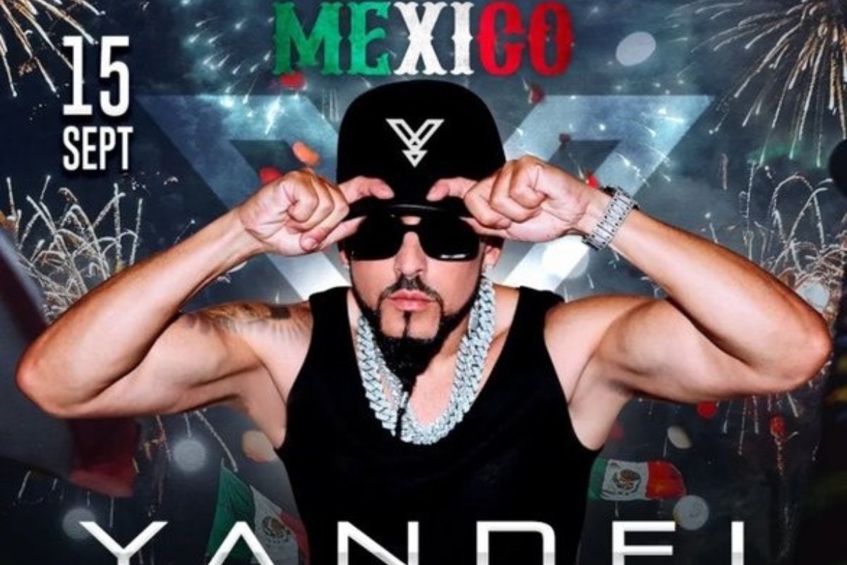 Flyer del concierto de Yandel en Venustiano Carranza Foto: 'X'(Twitter) @A_VCarranza