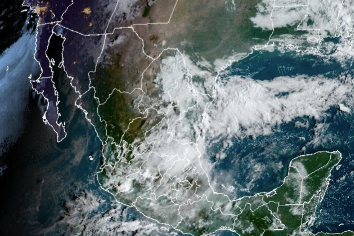 Vista satelital del territorio nacional mexicano. Captura de pantalla / CIRA/NOAA