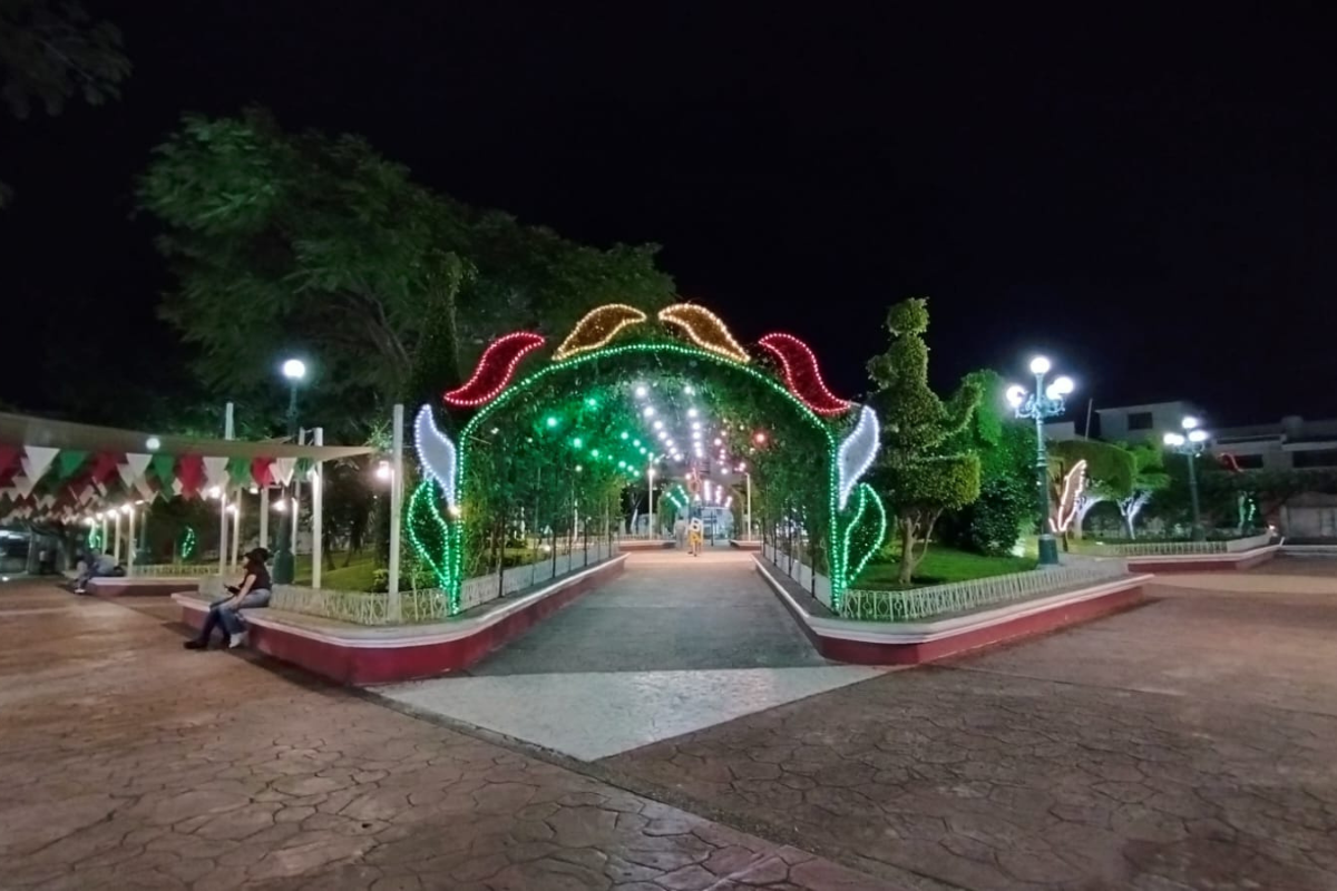 Plaza central del municipio de Berriozábal, Foto: POSTA México.