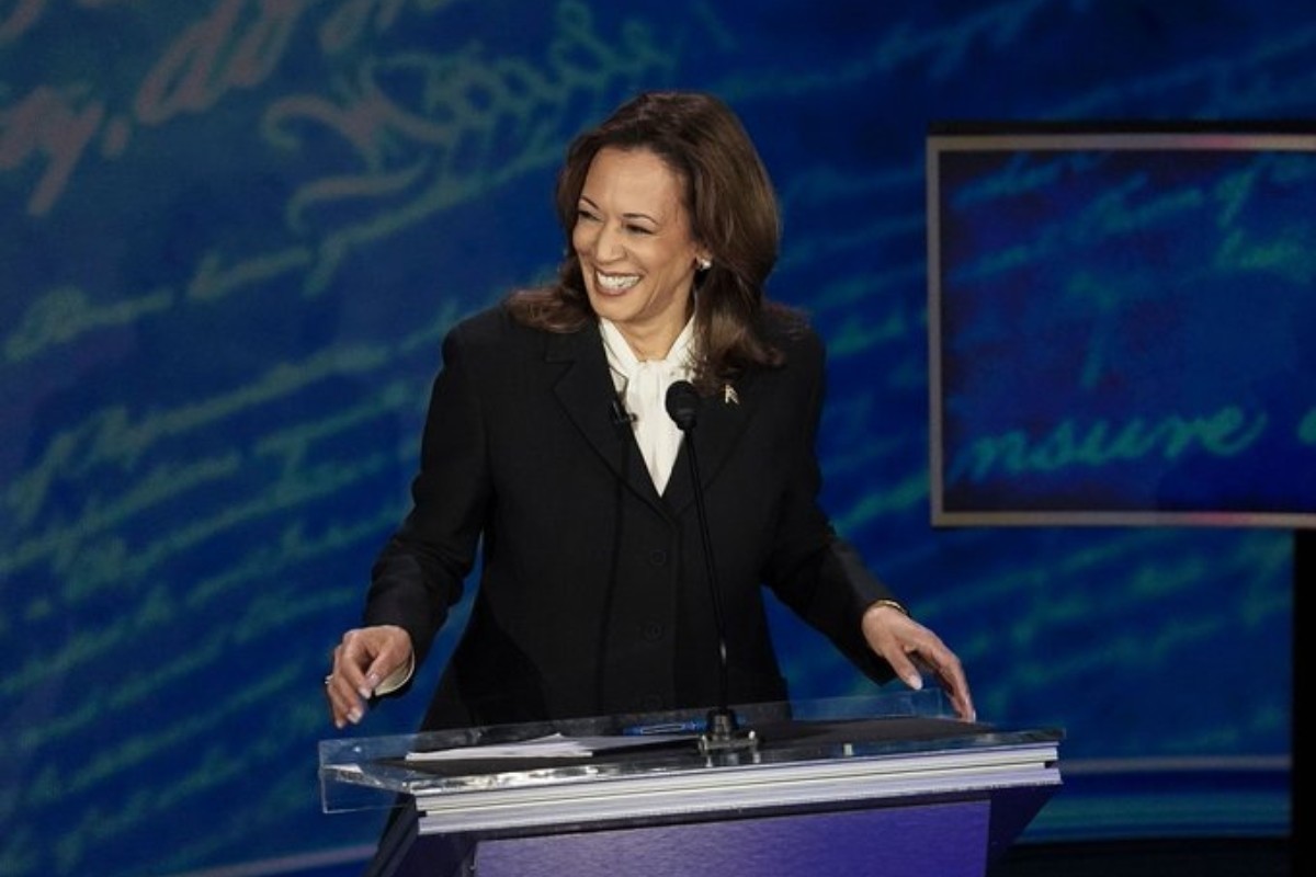 Kamala Harris durante el debate presidencial Foto: 'X'(Twitter) @KamalaHarris