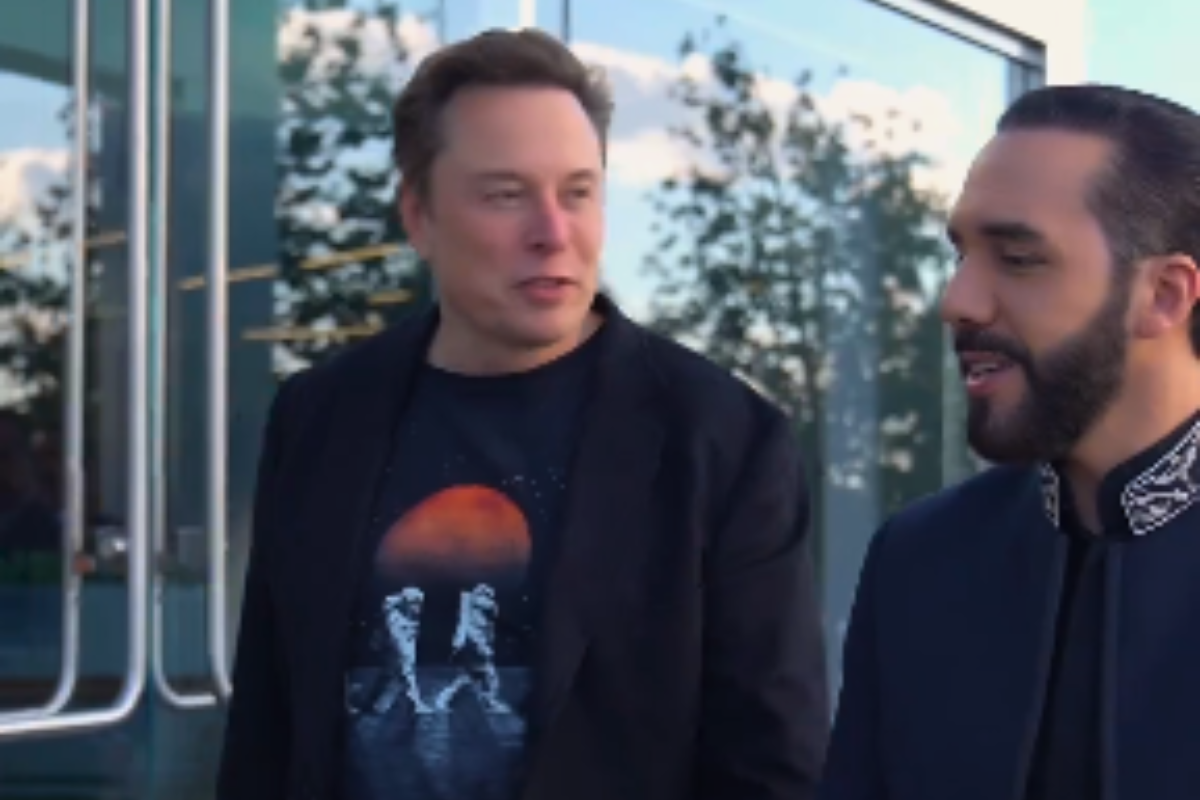 Nayib Bukele y Elon Musk. Créditos: X @nayibbukele.