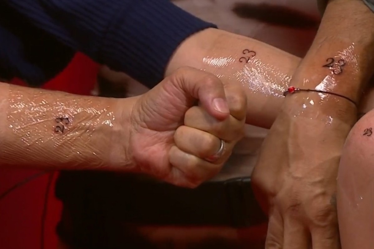 Tatuaje de los integrantes del Team Mar Foto: 'X'(Twitter) @jasolin