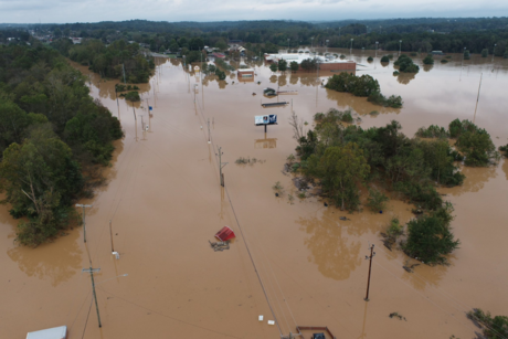 Devastadoras inundaciones en Estados Unidos tras el paso del huracán Helen